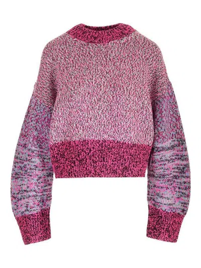 Loewe Multi-thread Moulin Wool Sweater In Pink