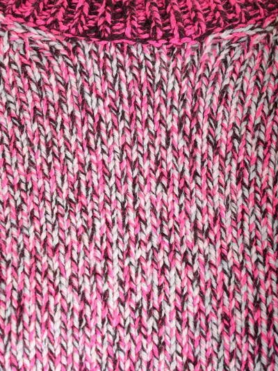 Loewe Multi-thread Moulin Wool Sweater In Pink