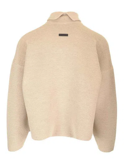Fear Of God Ottoman High Neck Sweater Knitwear Beige In Multi