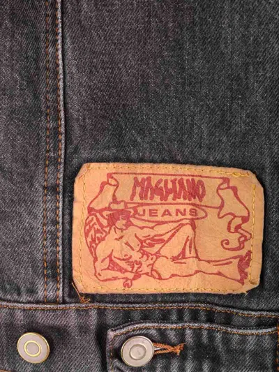 Magliano Raw-cut Detailed Sleeveless Denim Vest In Brown