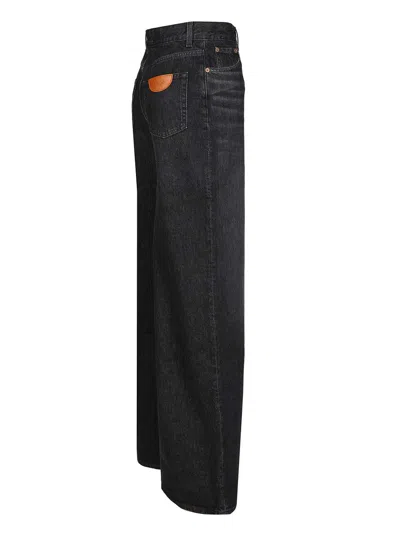 Chloé Loose Black Washed Jeans