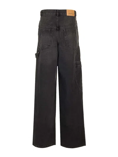 Isabel Marant Étoile Solene Workwear Jeans In Brown