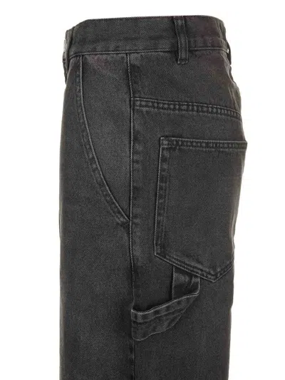 Isabel Marant Étoile Solene Workwear Jeans In Brown