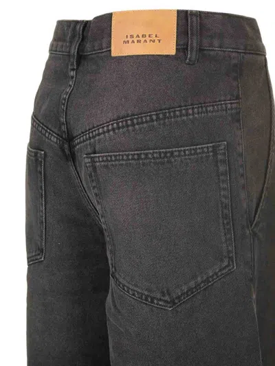 Isabel Marant Étoile Solene Workwear Jeans In Brown
