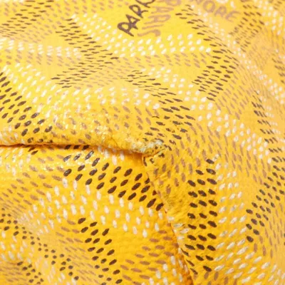 Pre-owned Goyard Yellow Coated Canvas Tote Bag ()