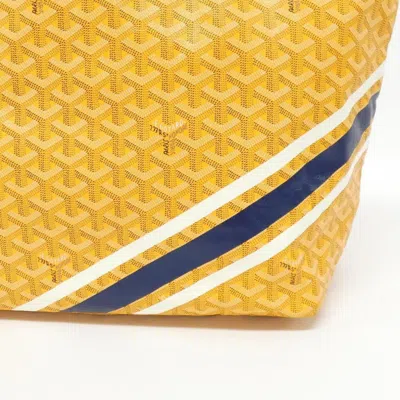 Pre-owned Goyard Yellow Coated Canvas Tote Bag ()