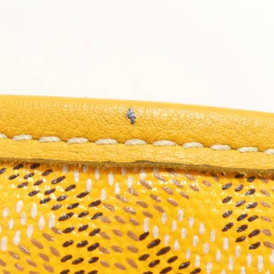 Pre-owned Goyard Yellow Coated Canvas Tote Bag ()