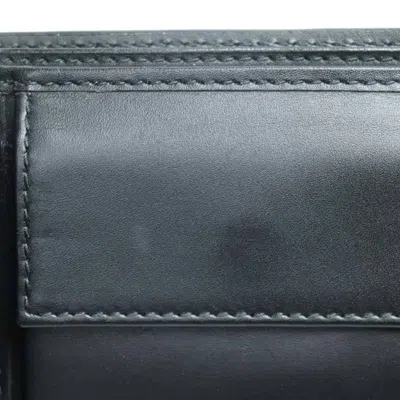 Pre-owned Gucci Beige Black Red Color Gg Supreme Wallet (bi-fold) ()