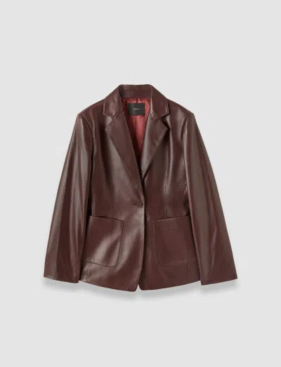 Joseph Glenview Nappa Leather Jacket In Brown