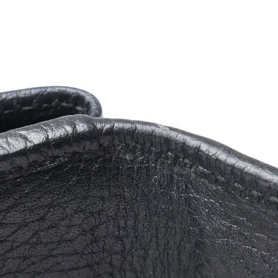 Pre-owned Gucci Black Leather Wallet (tri-fold) ()