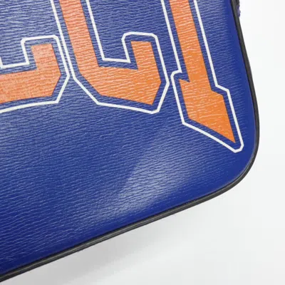Pre-owned Gucci Blue Orange Leather Shoulder Bag ()
