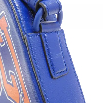 Pre-owned Gucci Blue Orange Leather Shoulder Bag ()