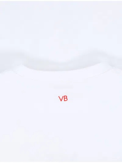 Victoria Beckham Slogan T-shirt In White