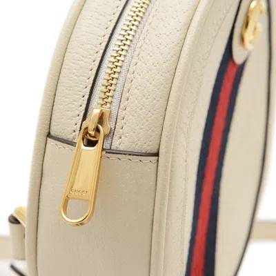 Pre-owned Gucci Off-white Leather Pochette Shoulder Bag ()