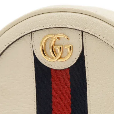 Pre-owned Gucci Off-white Leather Pochette Shoulder Bag ()