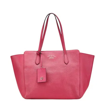 Pre-owned Gucci Pink Leather Shoulder Bag Tote Bag ()