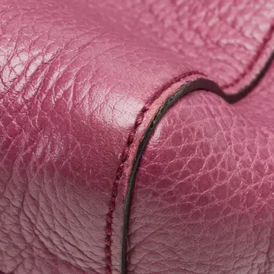 Pre-owned Gucci Purple Leather Handbag Shoulder Bag ()