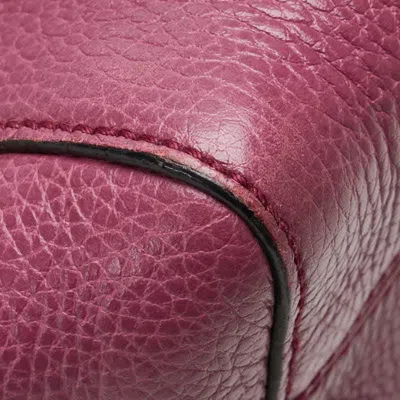 Pre-owned Gucci Purple Leather Handbag Shoulder Bag ()