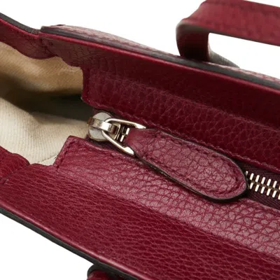 Pre-owned Gucci Purple Leather Handbag Shoulder Bag ()