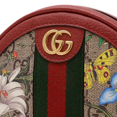 Pre-owned Gucci Red Color Canvas Backpack ()