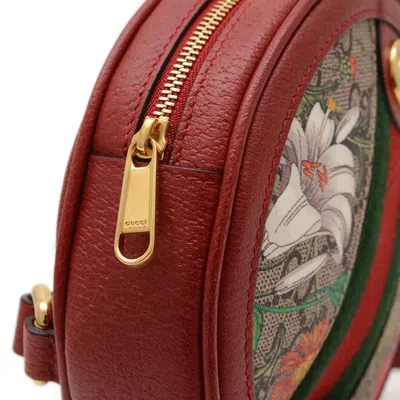 Pre-owned Gucci Red Color Canvas Backpack ()