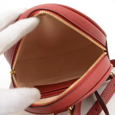 Pre-owned Gucci Red Color Canvas Backpack ()