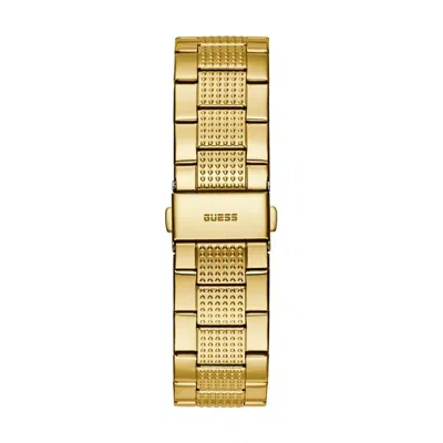 Guess Gold Stainless Steel Watch In Gold