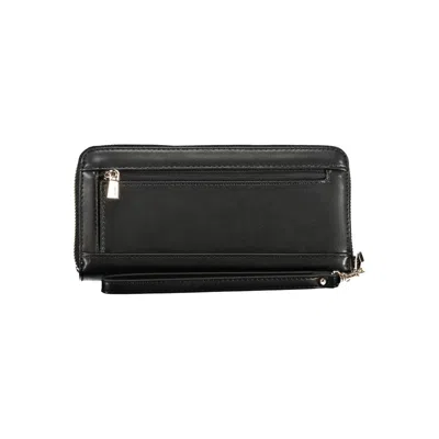 Guess Jeans Black Polyethylene Wallet In Black