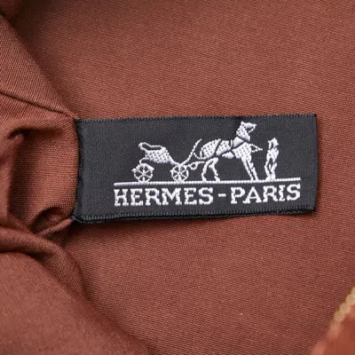 Pre-owned Hermes Brown Navy Canvas Document Case ()
