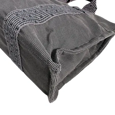 Pre-owned Hermes Her Line Gray Canvas Tote Bag ()