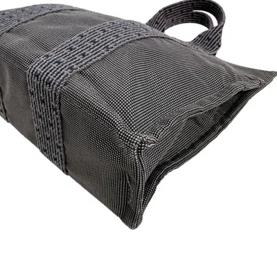 Pre-owned Hermes Her Line Gray Canvas Tote Bag ()