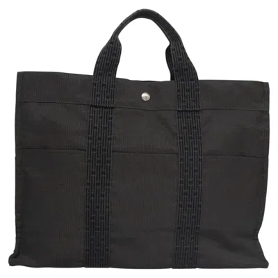 Pre-owned Hermes Hermès Herline Grey Canvas Tote Bag ()