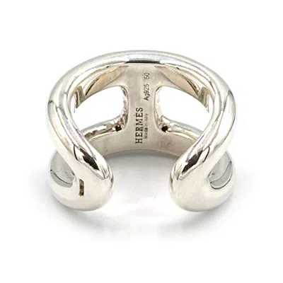 Pre-owned Hermes Silver Silver 925 Band Ring ()