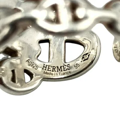 Pre-owned Hermes Silver Silver 925 Band Ring ()