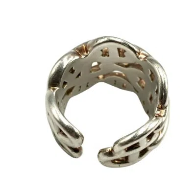 Pre-owned Hermes Silver Silver 925 Band Ring ()