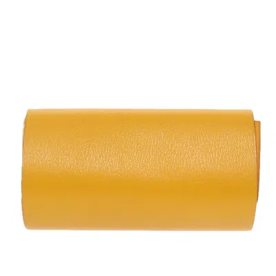 Pre-owned Hermes Hermès Yellow Leather Wallet  ()