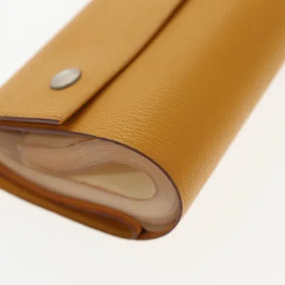 Pre-owned Hermes Hermès Yellow Leather Wallet  ()