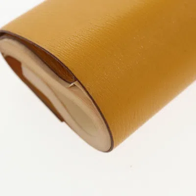 Pre-owned Hermes Hermès Yellow Leather Wallet  ()
