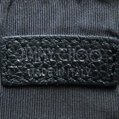 Pre-owned Jimmy Choo Black Leather Coin Purse/coin Case ()