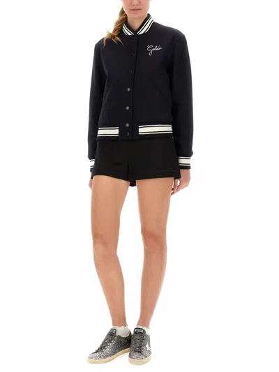 Golden Goose Bomber Jacket In Black