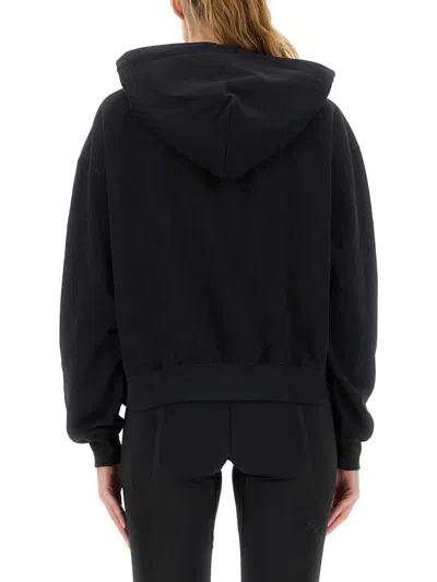Y-3 Adidas Hoodie With Matching Logo In Black