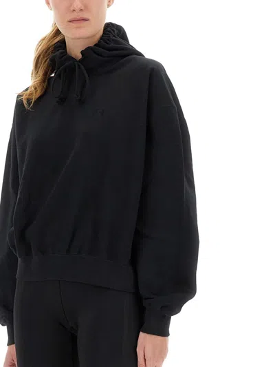 Y-3 Adidas Hoodie With Matching Logo In Black