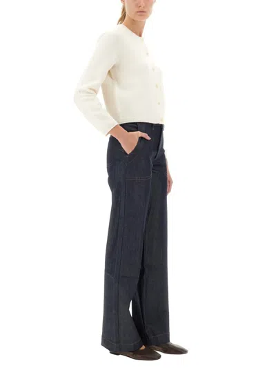Apc A.p.c. Blue Jeans In Blue