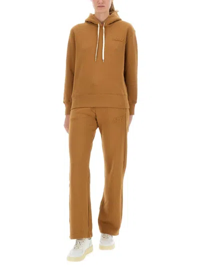 Autry Jogger Pants With Logo In Brown
