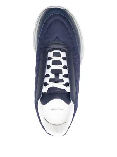 Givenchy Low Top Sneakers Featuring Quilted Design In Blue