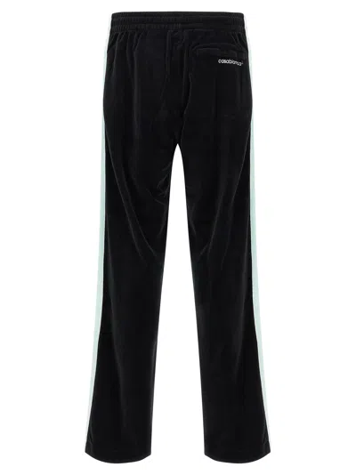 Casablanca Soft Fabric Trousers Featuring Side Stripe In Black