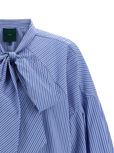 Maison Jejia Clo Shirt And Blouse Light Blue In Blue
