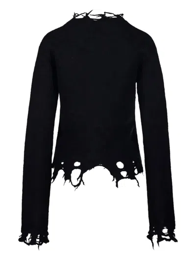 Haikure Jill Sweater With Long Sleeves And Distressed Edges
