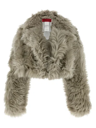 The Latest Cropped Faux Fur Jacket With Plush Texture