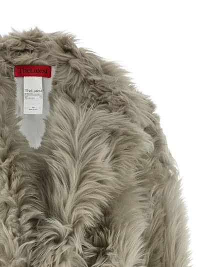 The Latest Cropped Faux Fur Jacket With Plush Texture